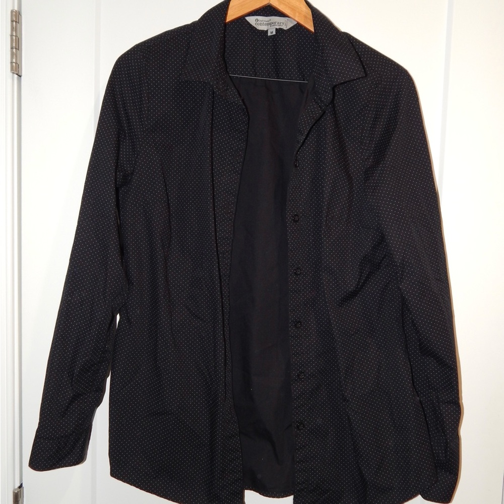 Restaurant Uniform Black Polka Dot